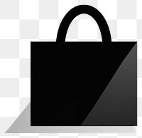 PNG Shopping bag handbag shape black. AI generated Image by rawpixel.