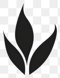 PNG Plant leaf logo stencil. AI generated Image by rawpixel.