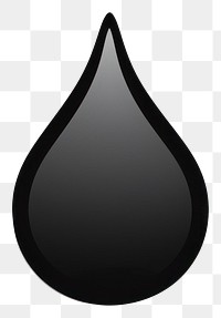 PNG Raindrop shape black white background. AI generated Image by rawpixel.