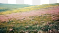 PNG A minimal-large grassland landscape outdoors nature. AI generated Image by rawpixel.