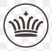 PNG A modern royal logo circle headpiece royalty. AI generated Image by rawpixel.