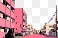 PNG City architecture apartment building. AI generated Image by rawpixel.