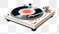 PNG Electronics turntable noise gramophone. AI generated Image by rawpixel.