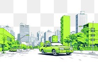 PNG City vehicle street road. AI generated Image by rawpixel.