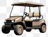 PNG Golf cart vehicle wheel transportation. AI generated Image by rawpixel.
