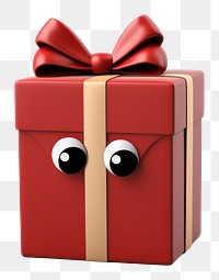 PNG  Gift box cartoon white background celebration. AI generated Image by rawpixel.