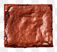 photo of *brownie* top view, 8k, isolated on solid pastel color studio background --ar 3:2