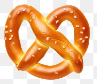 photo of *pretzels* top view, 8k, isolated on solid pastel color studio background --ar 3:2