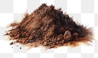 PNG Dirt soil white background splattered. AI generated Image by rawpixel.