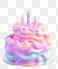 PNG Birthday cake dessert candle icing. AI generated Image by rawpixel.