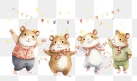 PNG Hamsters rat mammal rodent. AI generated Image by rawpixel.