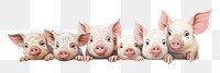 PNG Pigs animal mammal livestock. AI generated Image by rawpixel.