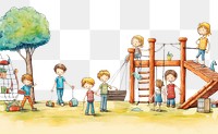 PNG Kids playground outdoors child. AI generated Image by rawpixel.