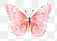 PNG  Butterfly painting pattern art. AI generated Image by rawpixel.