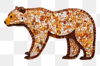 PNG Bear animal art white background. AI generated Image by rawpixel.