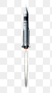 PNG Rocket missile space spacecraft. 