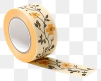 PNG  Flower tape white background pattern. AI generated Image by rawpixel.