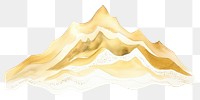 PNG Mountain gold tranquility accessories. AI generated Image by rawpixel.