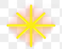 PNG Pastel neon sun yellow symbol light. AI generated Image by rawpixel.