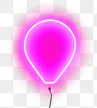PNG Pastel neon balloon light line sign. AI generated Image by rawpixel.