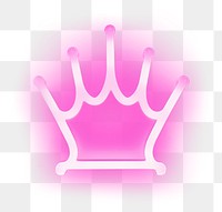 PNG Pastel neon crown light illuminated lighting. AI generated Image by rawpixel.