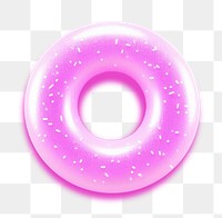 PNG Pastel neon donut purple confectionery illuminated. AI generated Image by rawpixel.