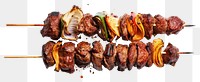 PNG  A BBQ Skewers grilling skewer meat. AI generated Image by rawpixel.