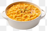 PNG  A macaroni soup food bowl white background. AI generated Image by rawpixel.