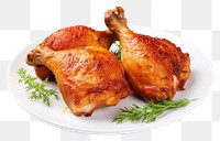PNG Baked Chicken chicken meat food. AI generated Image by rawpixel.