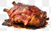 PNG Barbecued suckling pig meat food pork. AI generated Image by rawpixel.