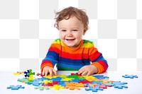 PNG Happy british kid portrait puzzle photo. AI generated Image by rawpixel.