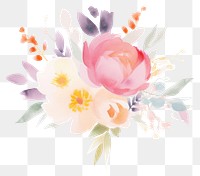 PNG Bouquet painting graphics pattern. AI generated Image by rawpixel.