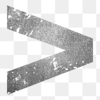 Greater than sign png grunge gray symbol, transparent background