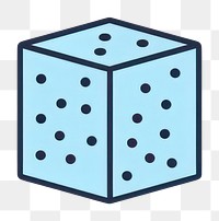 PNG Blue dice illustration with dots