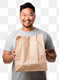 Portrait holding paper adult. 