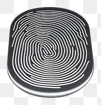 PNG Fingerprint biometric authentication button light technology monochrome. AI generated Image by rawpixel.