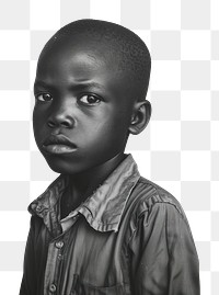 A poor black kid photography portrait person.