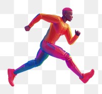 PNG Running person human toy.