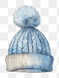 PNG  Individual baby wool hat illustrated clothing outdoors.
