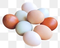 Eggs png sticker, food ingredient, transparent background