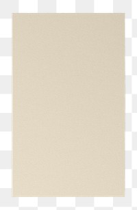 Png simple paper frame sticker, beige, transparent background