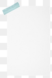 White paper note png scrapbook sticker, tape, transparent background