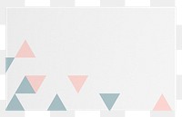 Png simple memo frame sticker, minimal pattern, transparent background