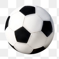 Football png sticker, sport equipment image on transparent background