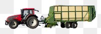 Farm tractor png sticker, transparent background