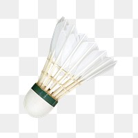 Badminton shuttlecock png sticker, sports equipment image, transparent background