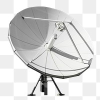 Satellite dish png sticker, transparent background
