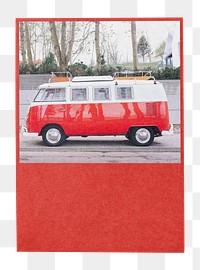 Minivan poster png sticker, transparent background