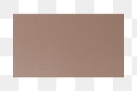 Brown business card png sticker, transparent background