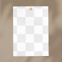 Note paper png transparent mockup